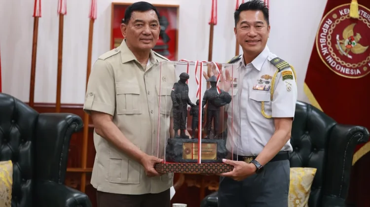 Menhan Sjafrie Terima Atase Pertahanan Singapura Jelang Akhir Masa Tugas