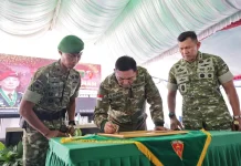 Menhan Tinjau Yonif TP 892 di Way Kanan