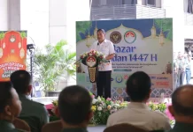 Wamenhan Buka Bazar Ramadan Kemhan, Kebersamaan Menyambut Idulfitri