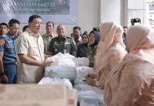 Menhan Tinjau Penyelenggaraan Bazar Ramadan Kemhan