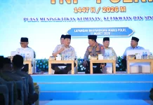 Menhan Sjafrie Menghadiri Buka Puasa Bersama TNI dan Polri