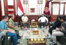 Menguatkan Hubungan Kelembagaan, Menhan Terima Kunjungan LPA Pusat