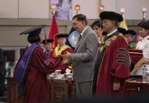 Menhan Menghadiri Wisuda Unhan di Bogor