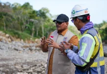 Kaposwil PRR Aceh Pastikan Progres Jembatan Rangka Baja Wih Porak Berjalan Lancar