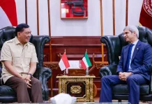 Menhan Sjafrie Terima Dubes Kuwait untuk Indonesia