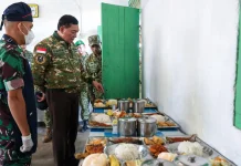 Menhan Sjafrie Tinjau Secaba Rindam XIII/Merdeka