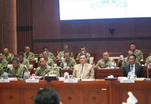 Menhan Hadiri Rapat Komisi I DPR RI
