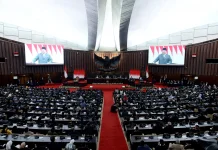 Menhan Menghadiri Rapat Paripurna DPR RI