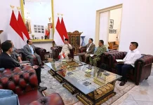 Menhan Sjafrie Dampingi Presiden Prabowo Terima Kunjungan Wakil PM Qatar