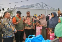 Huntara di Aceh Utara Diterjang Anging Kencang, Kaposko Safrizal ZA Turun Langsung