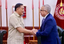Menhan Sjafrie Terima Kunjungan Kehormatan Duta Besar Maroko