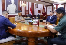 Menhan Sjafrie Terima Kunjungan Atase Pertahanan Amerika Serikat
