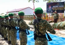 Menhan RI Tinjau Yonif TP 936/Satria Joyokusumo, Tekankan Pembangunan Satuan