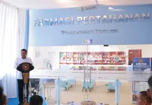 Wamenhan Resmikan Apotek Farmasi Pertahanan dan Kafe Jamu Rempah Baharwathan