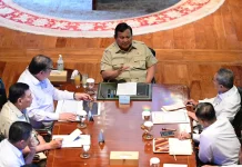 Menhan Hadiri Rapat Terbatas Bersama Presiden