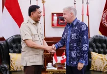 Menhan RI Terima Kunjungan Perpisahan Dubes Kanada untuk Indonesia