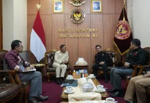 Wamenhan Donny Terima Audiensi Kepala LAN Bahas Transformasi Aparatur