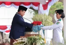 Menhan RI Hadiri Upacara Peringatan Detik-Detik Proklamasi Kemerdekaan RI
