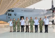 Menhan Hadiri Penyerahan Pesawat C-130H A-1319 Hasil Modernisasi GMF kepada Kemhan
