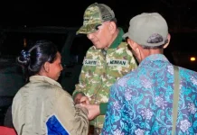 Pascagempa di NTT, Menhan Sjafrie dan Menteri PU Tinjau Yonif TP 834/WM di Nagekeo