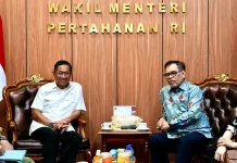Wamenhan Mewakili Menhan RI Terima Dubes LBBP RI untuk RRT dan Mongolia