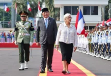 Menhan Terima Kunjungan Menteri Angkatan Bersenjata dan Veteran Prancis