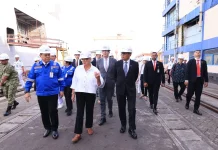 Wamenhan dan Menteri Angkatan Bersenjata Prancis Tinjau Pembangunan Kapal Selam