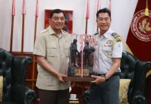 Menhan Sjafrie Terima Atase Pertahanan Singapura Jelang Akhir Masa Tugas