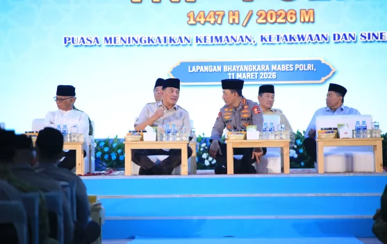 Menhan Sjafrie Menghadiri Buka Puasa Bersama TNI dan Polri