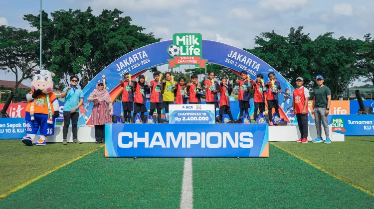 SDN Cilangkap 01 Juara KU-10 MilkLife Soccer Challenge Jakarta 2026