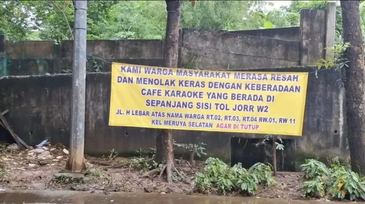 Warga Protes Adanya Gubuk Karaoke Liar di Kembangan Jakbar