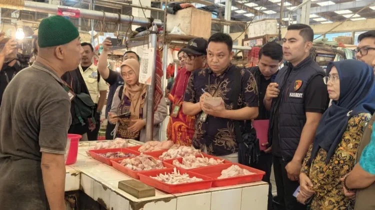 Satgas Saber Pangan Cek Harga di Pasar Koja Baru