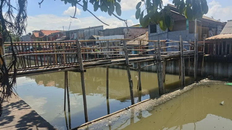 Warga Kampung Bulak Cabe, Swadaya Bangun Jembatan