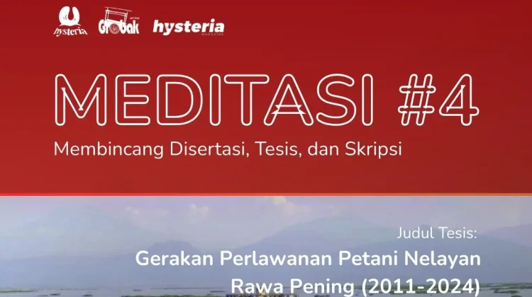 Kolektif Hysteria, Gelar Diskusi "Meditasi #4" Secara  Daring