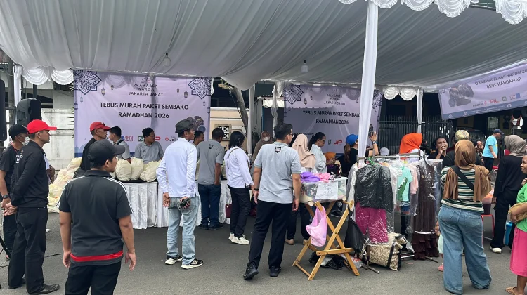 Pasar Murah Ramadhan, di Kembangan Diserbu Warga