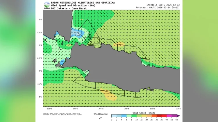 Prakiraan Cuaca Maritim Teluk Jakarta 14 Maret