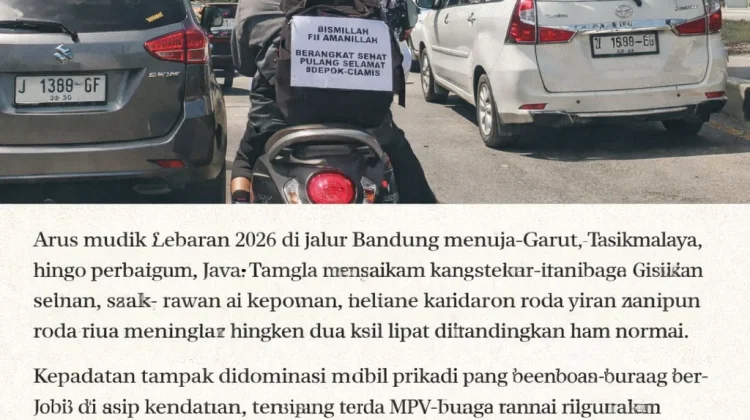 Arus Mudik Padat Jalur Bandung–Garut–Tasik