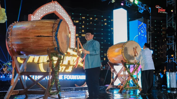 Pramono-Rano Hadiri Jakarta Bedug Festival di Bundaran HI