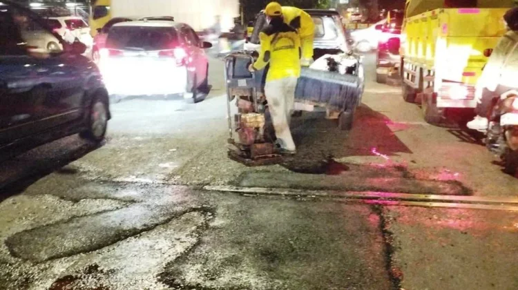 Perbaikan Jalan Daan Mogot Rampung, Enam Titik Berlubang Ditambal