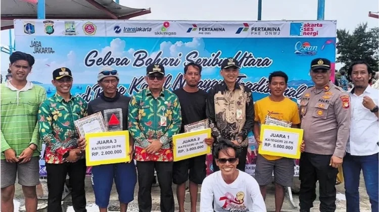 Puluhan Kapal Tradisional Meriahkan Gelora Bahari Seribu Utara