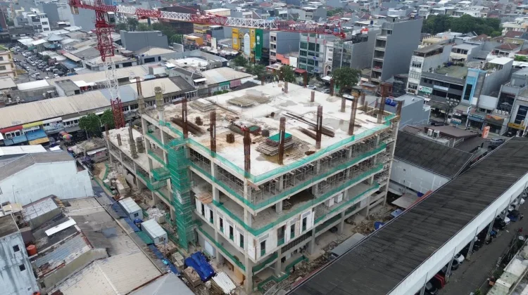 Progres Pembangunan Pasar Muara Karang Capai 35 Persen