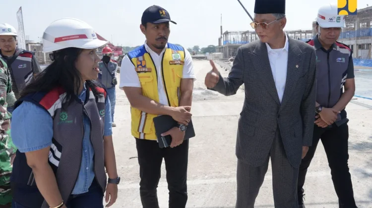 Menteri PU Tinjau Progres Pembangunan Sekolah Rakyat  Tahap II di Surabaya