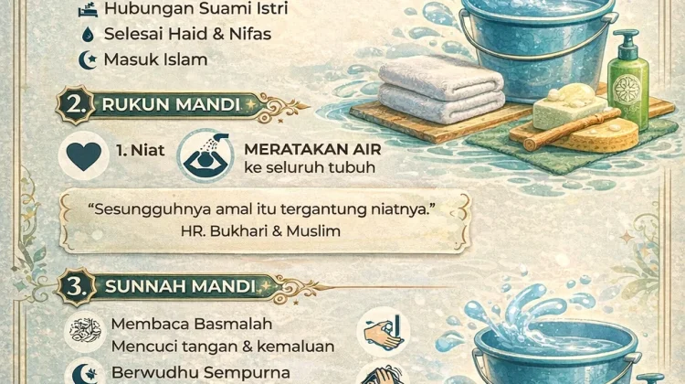 Panduan Ringkas Fikih Mandi Wajib