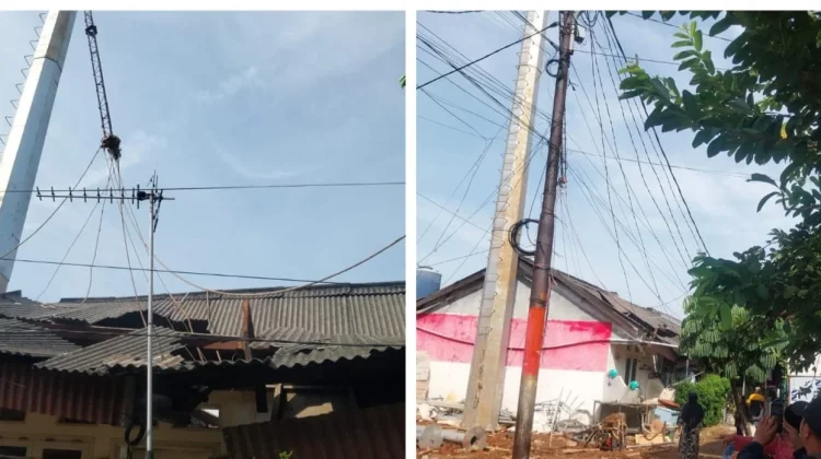 Kasus Menara Telekomunikasi Roboh di Kembangan Diselesaikan Kekeluargaan