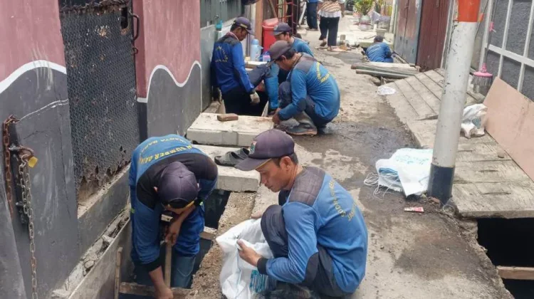 Perbaikan Saluran di Tambora Gang 8 Rampung