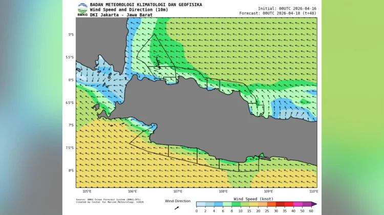 Cuaca Maritim Hari Ini: Teluk Jakarta Berpotensi Berawan-Hujan Ringan