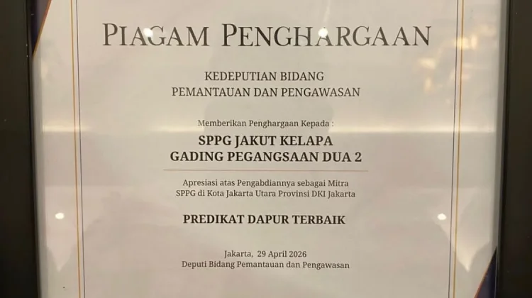 SPPG Jakut Raih Predikat Dapur Terbaik BGN