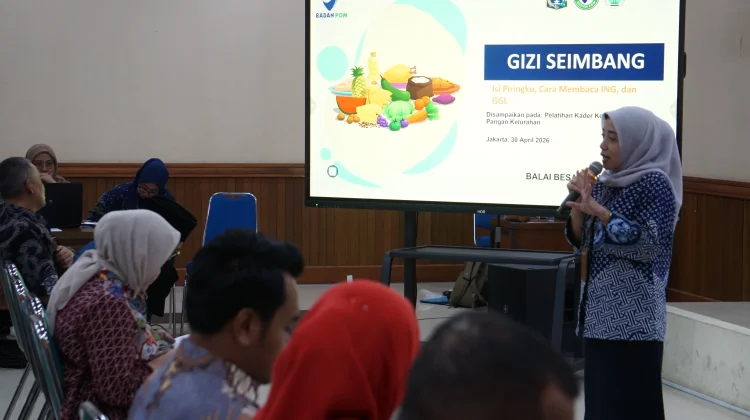 Balai BPOM Jakarta Gelar Pelatihan Kader Keamanan Pangan di Jakpus