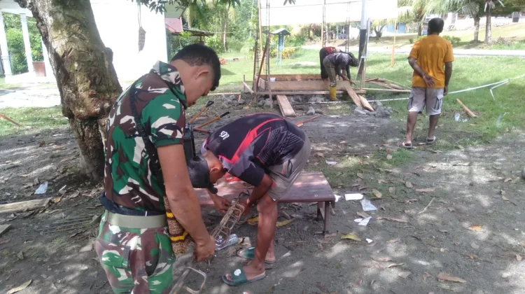 TMMD TNI, Infrastruktur Air Bersih di Manokwari Kian Mendekati Rampung
