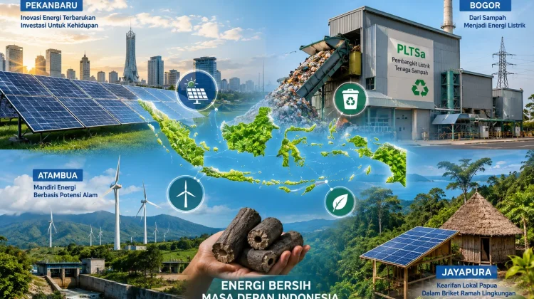 Dari Sampah hingga Briiket Papua, Energi Terbarukan Jadi Harapan Baru Indonesia